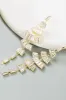 White Rhinestone Prom Earrings sold by Zapaka