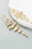 White Rhinestone Prom Earrings sold by Zapaka