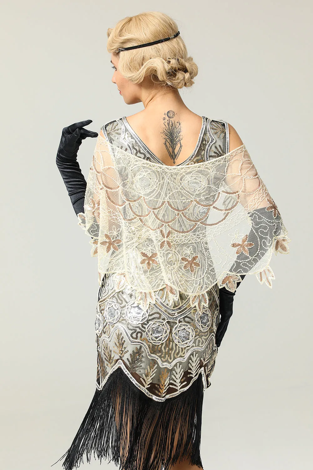 1920s Sequin Women Cape sold by Zapaka product image thumbnail 2