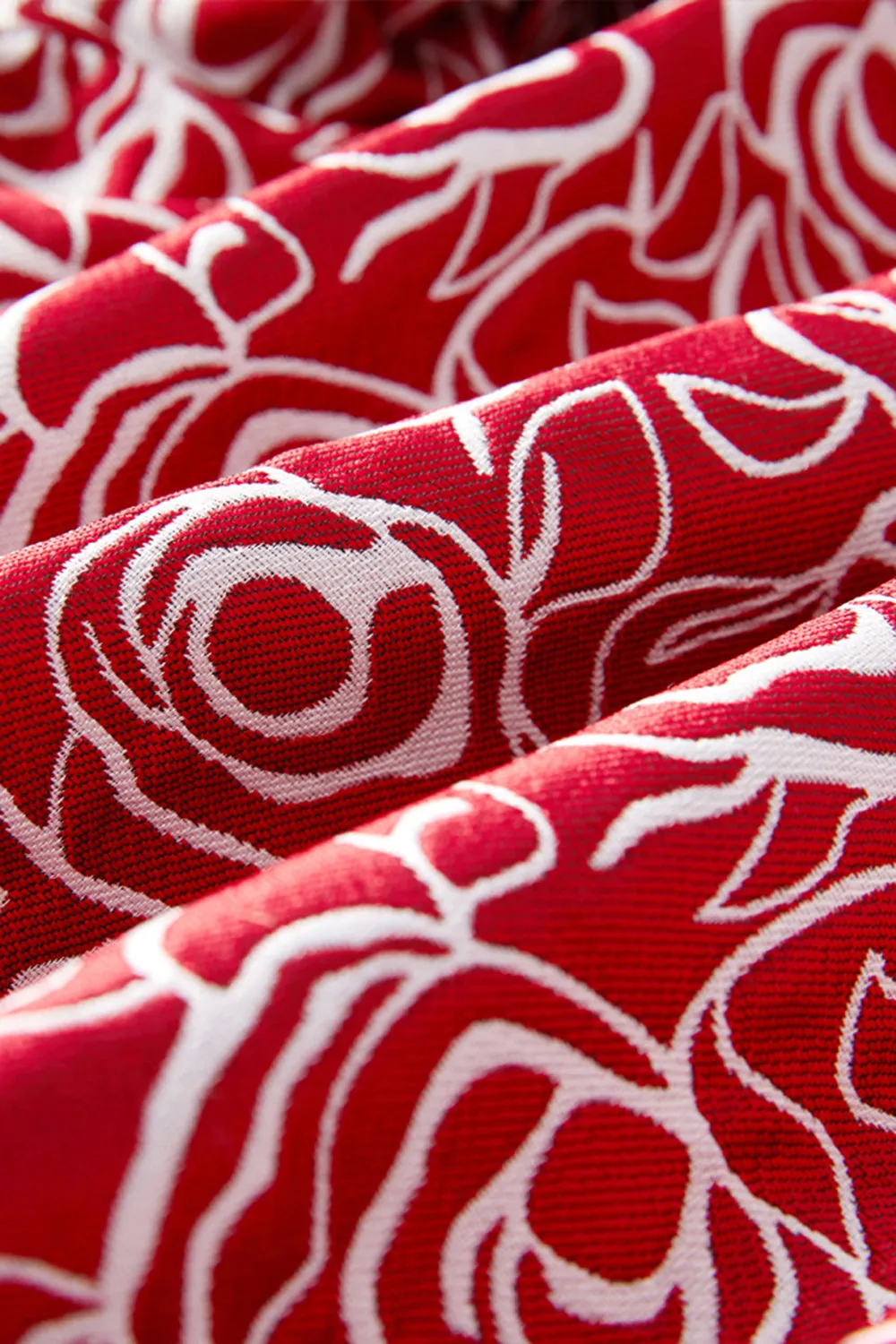 Red Shawl Lapel Printed 2 Piece Men's Suit sold by Zapaka product image thumbnail 4