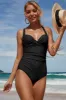 One Piece Black Swimsuit with Open Back sold by Zapaka