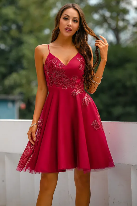 Red Homecoming Party Dress sold by Zapaka