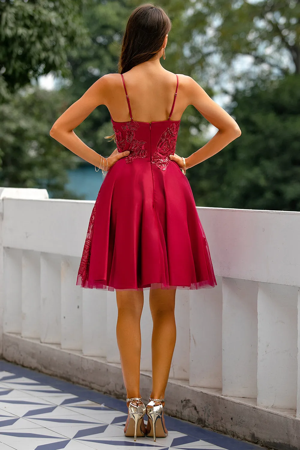 Red Homecoming Party Dress sold by Zapaka product image thumbnail 2