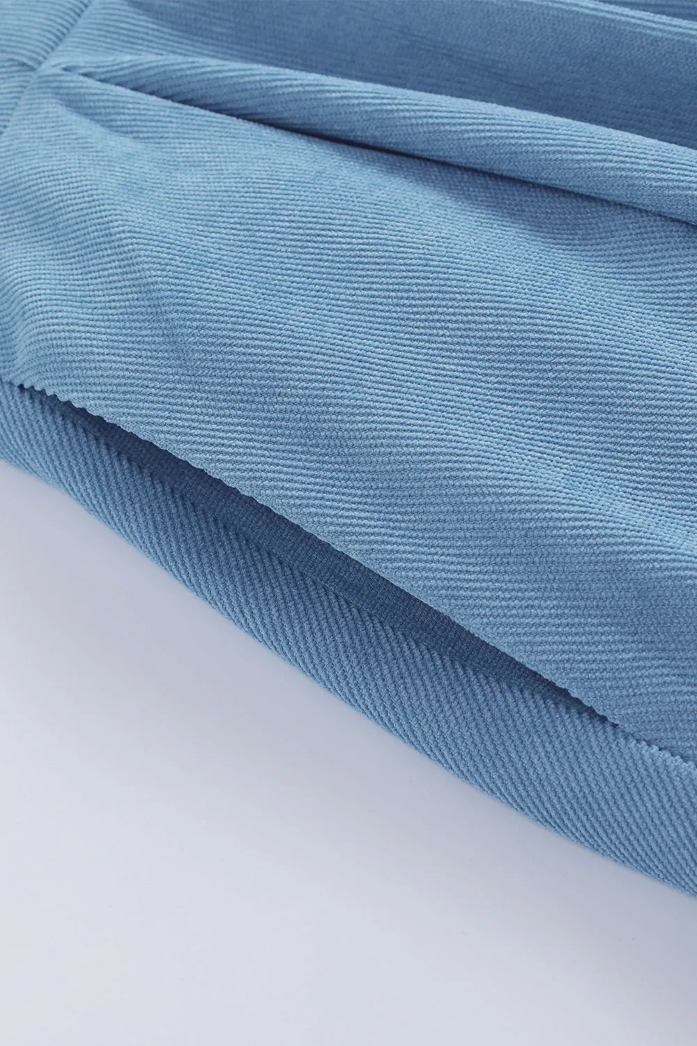 Vintage Blue Solid 1950s Swing Dress sold by Zapaka product image thumbnail 4