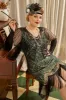 Golden and Green 1920s Plus Size Dress with 20s Accessories Set sold by Zapaka