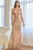 Black and Gold Sequins Mermaid Prom Dress sold by Zapaka