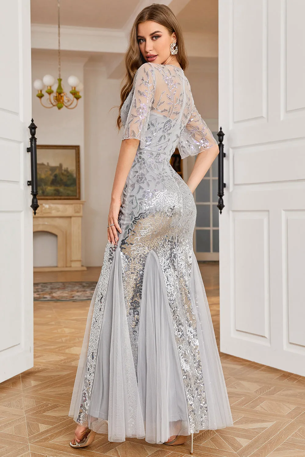 ◆ojos◆ Open Waist Mermaid Dress Grey 23MW-OP01-GR OJOS】23FW☆ Open Waist Mermaid Dress