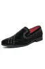 Black Beaded Slip-On Party Men's Shoes sold by Zapaka
