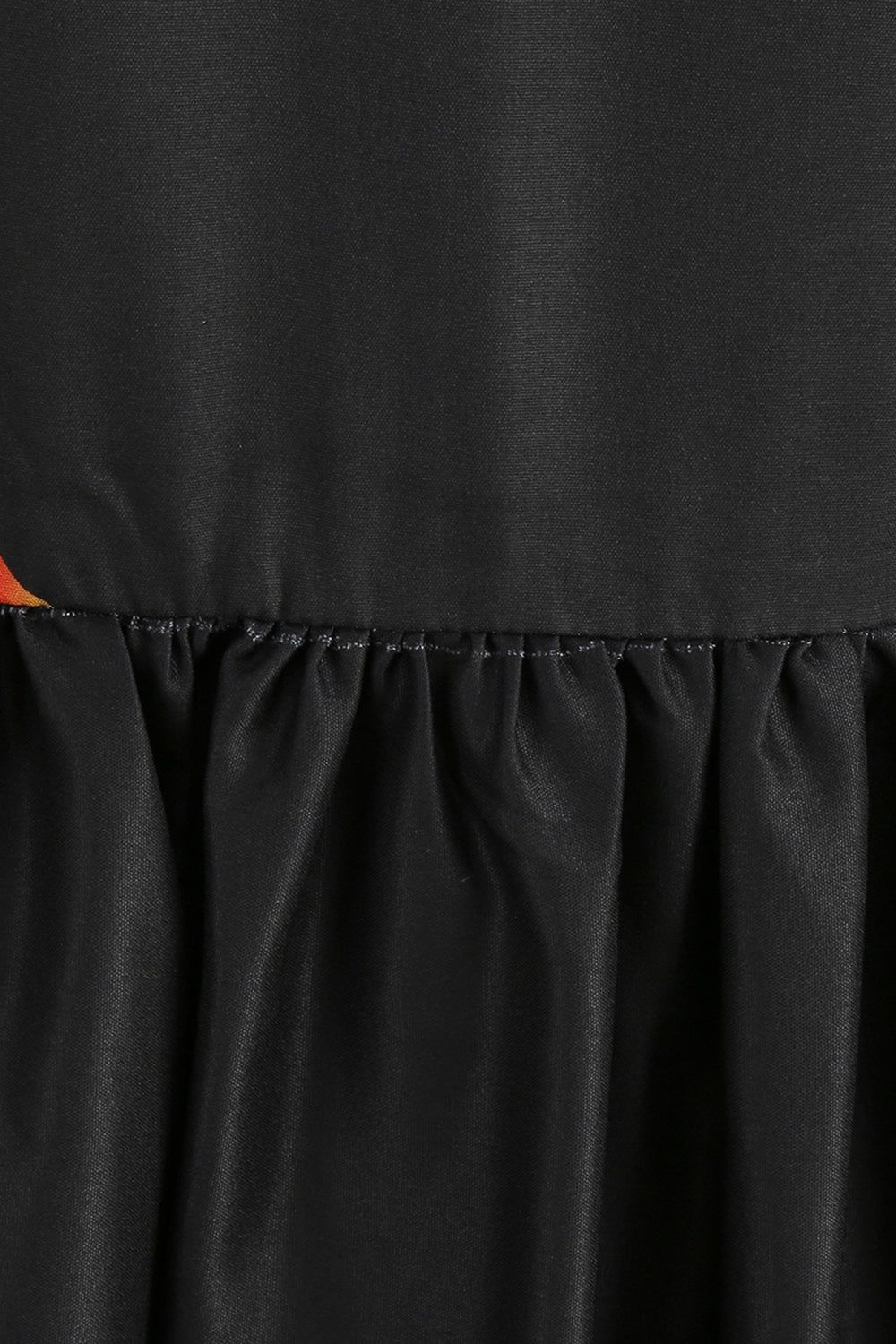 Lace Long Sleeves Black Printed 1950s Swing Dress sold by Zapaka product image thumbnail 4