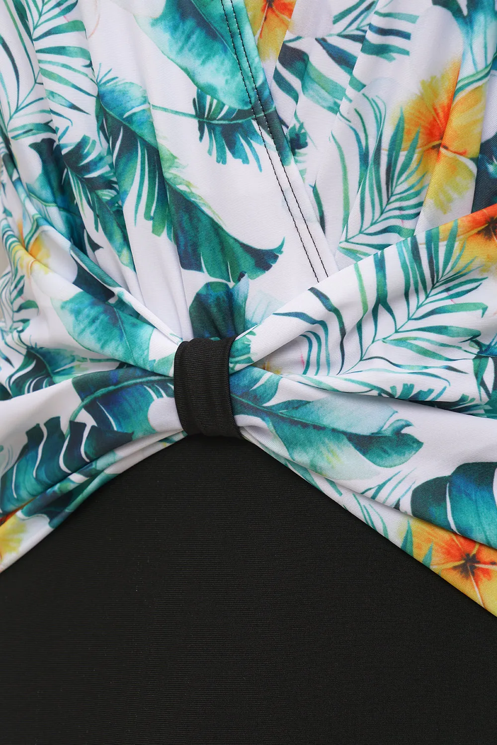 White Printed Flower One Piece Swimwear sold by Zapaka product image thumbnail 4
