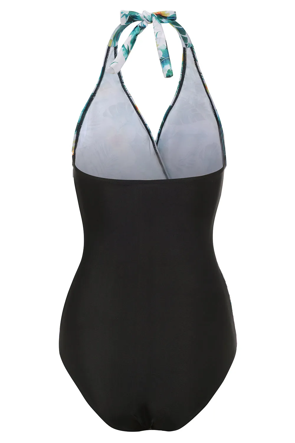 White Printed Flower One Piece Swimwear sold by Zapaka product image thumbnail 2