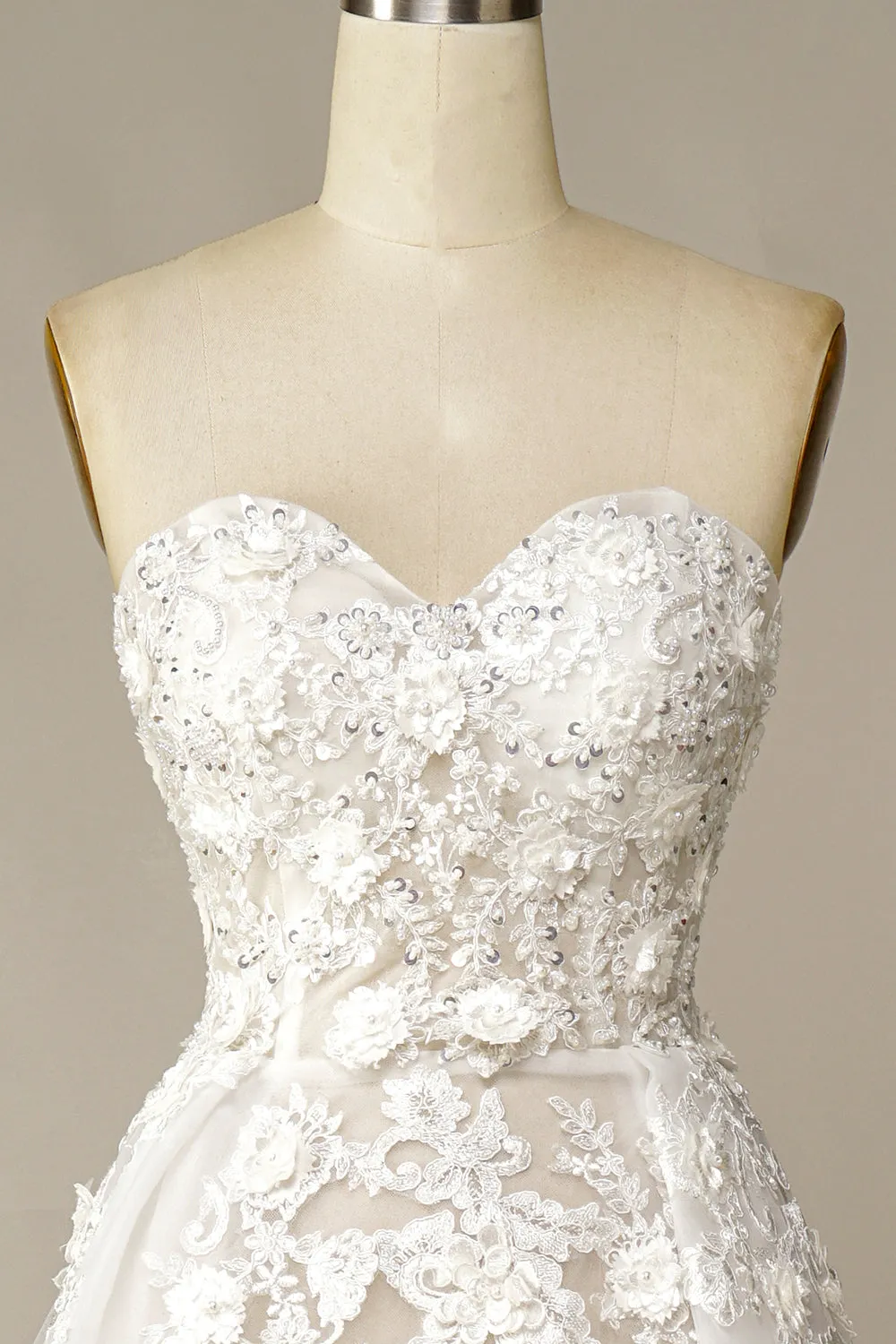 A Line Wedding Dress with Appliques sold by Zapaka product image thumbnail 3