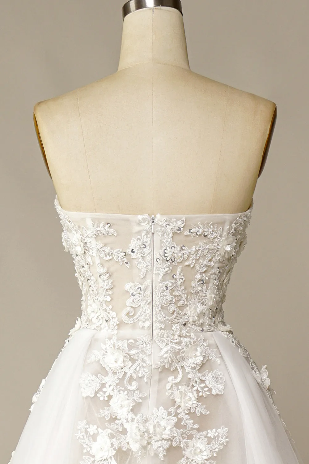 A Line Wedding Dress with Appliques sold by Zapaka product image thumbnail 4
