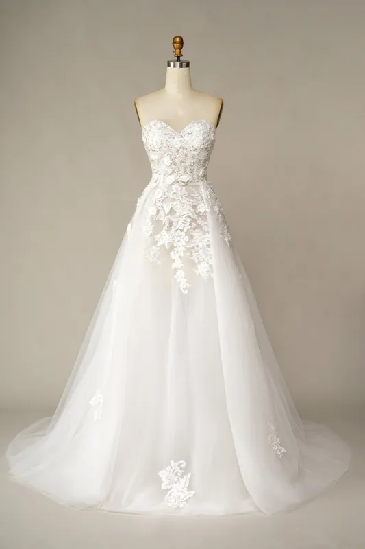 A Line Wedding Dress with Appliques sold by Zapaka