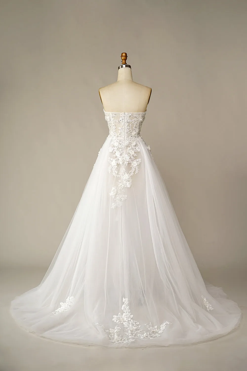 A Line Wedding Dress with Appliques sold by Zapaka product image thumbnail 2