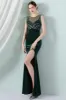 Dark Green Mermaid Bateau Neck Prom Dress sold by Zapaka