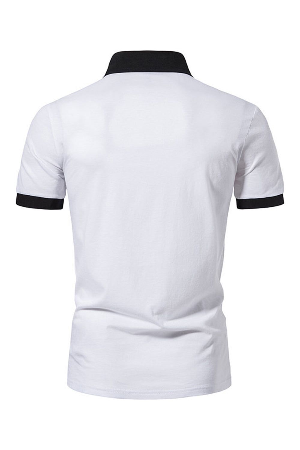 Patchwork Slim Fit Men's Polo Shirt sold by Zapaka product image thumbnail 2