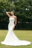Ivory Mermaid Sweetheart Detachale Long Sleeves Wedding Dress with Lace sold by Zapaka