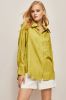 Royal Blue Oversized Button Down Women Blouse sold by Zapaka