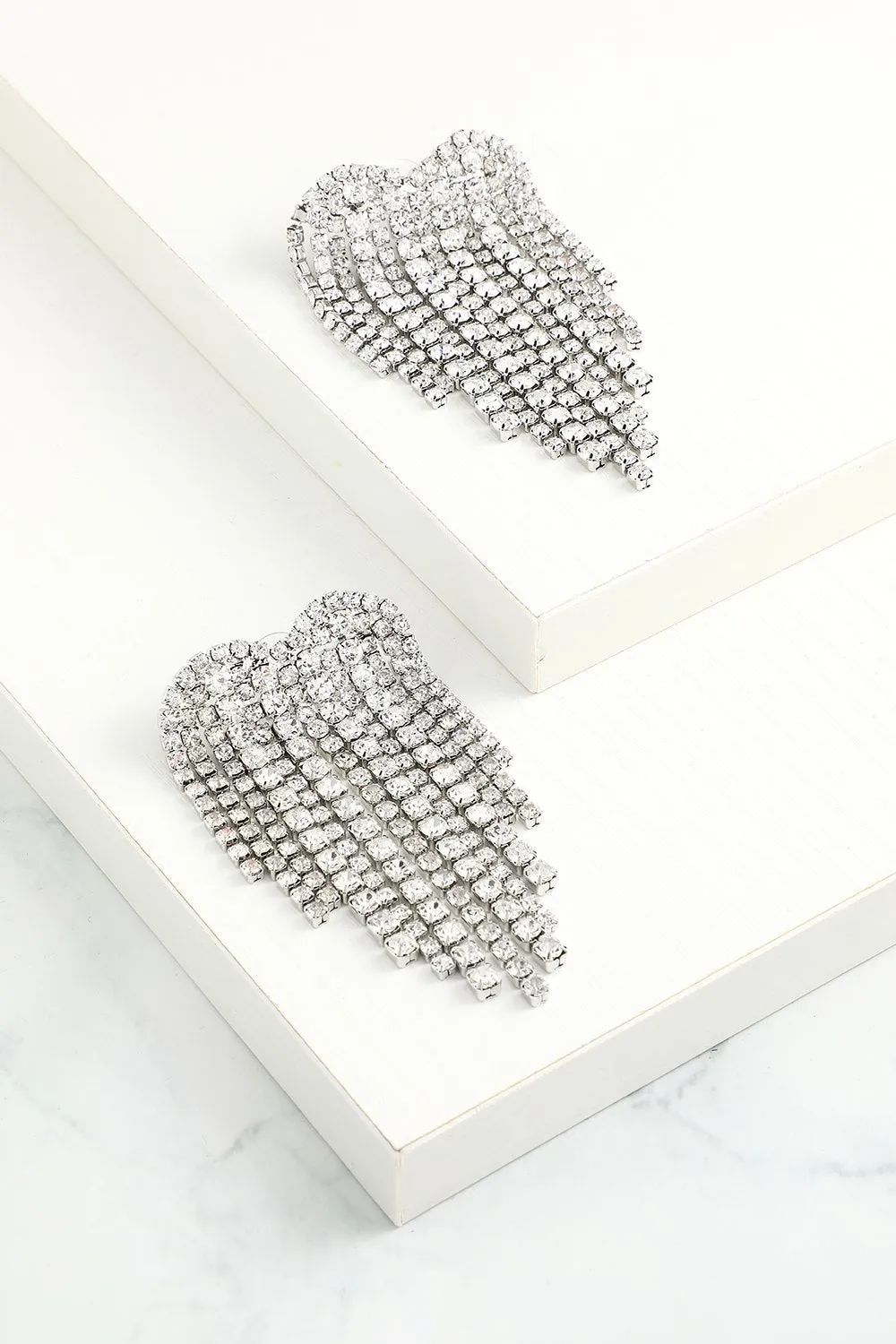 Crystal Drop Earrings sold by Zapaka product image thumbnail 2