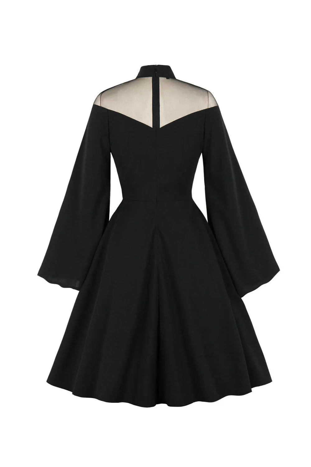 Vintage Black Halloween Dress with Long Sleeves sold by Zapaka product image thumbnail 2