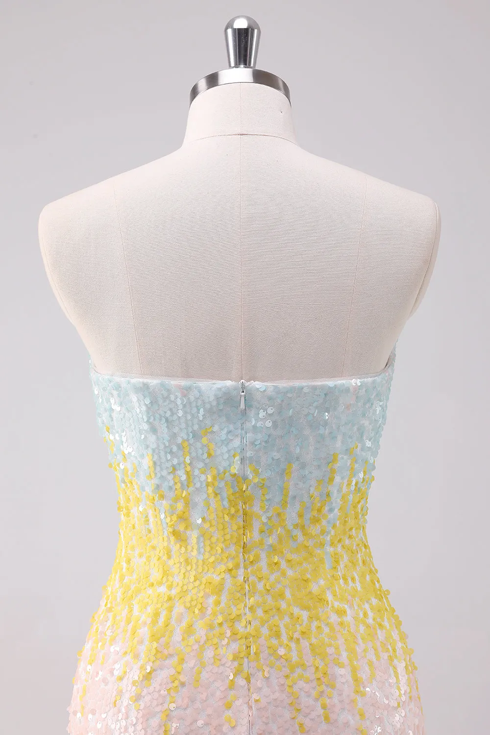 Sparkly White Strapless Tight Short Homecoming Dress sold by Zapaka product image thumbnail 5