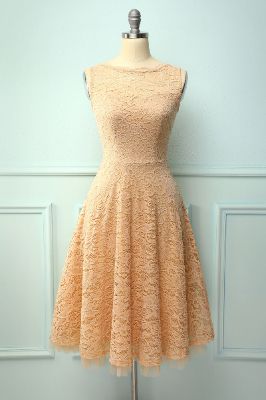 Lace Champagne Formal Dress sold by Zapaka