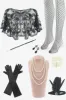 Sequins Fringed Flapper Dress with 1920s Accessories Set sold by Zapaka