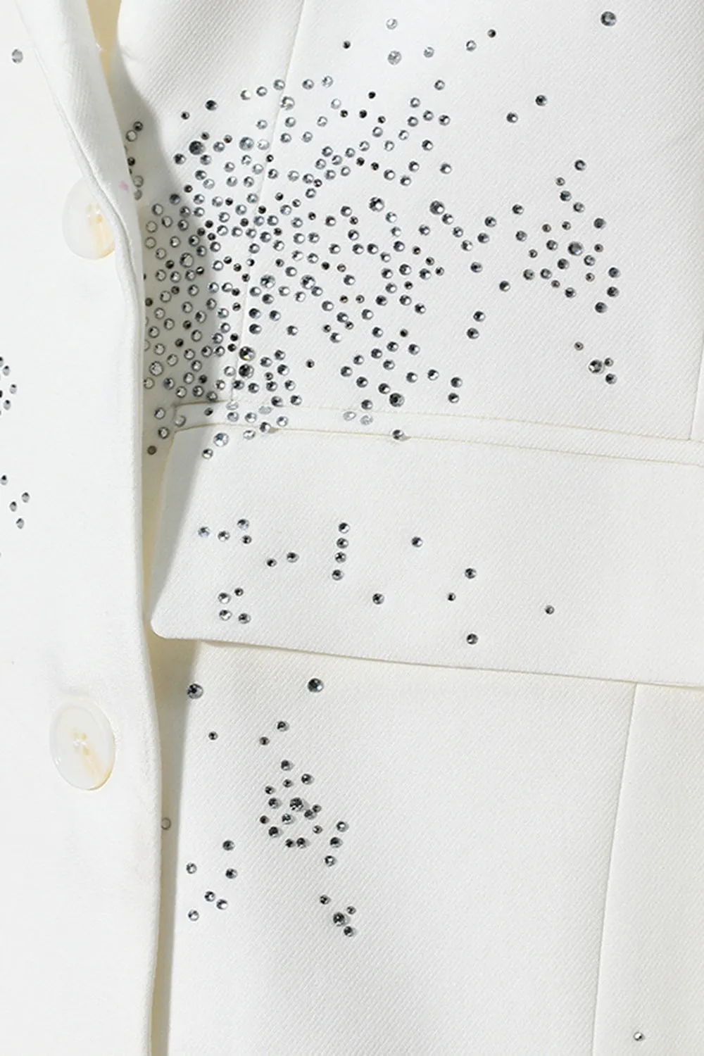 Sparkly Beaded Black Notched Lapel Blazer sold by Zapaka product image thumbnail 4