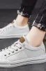 White Slip-on Lace Up Light Weight Men's Shoes sold by Zapaka