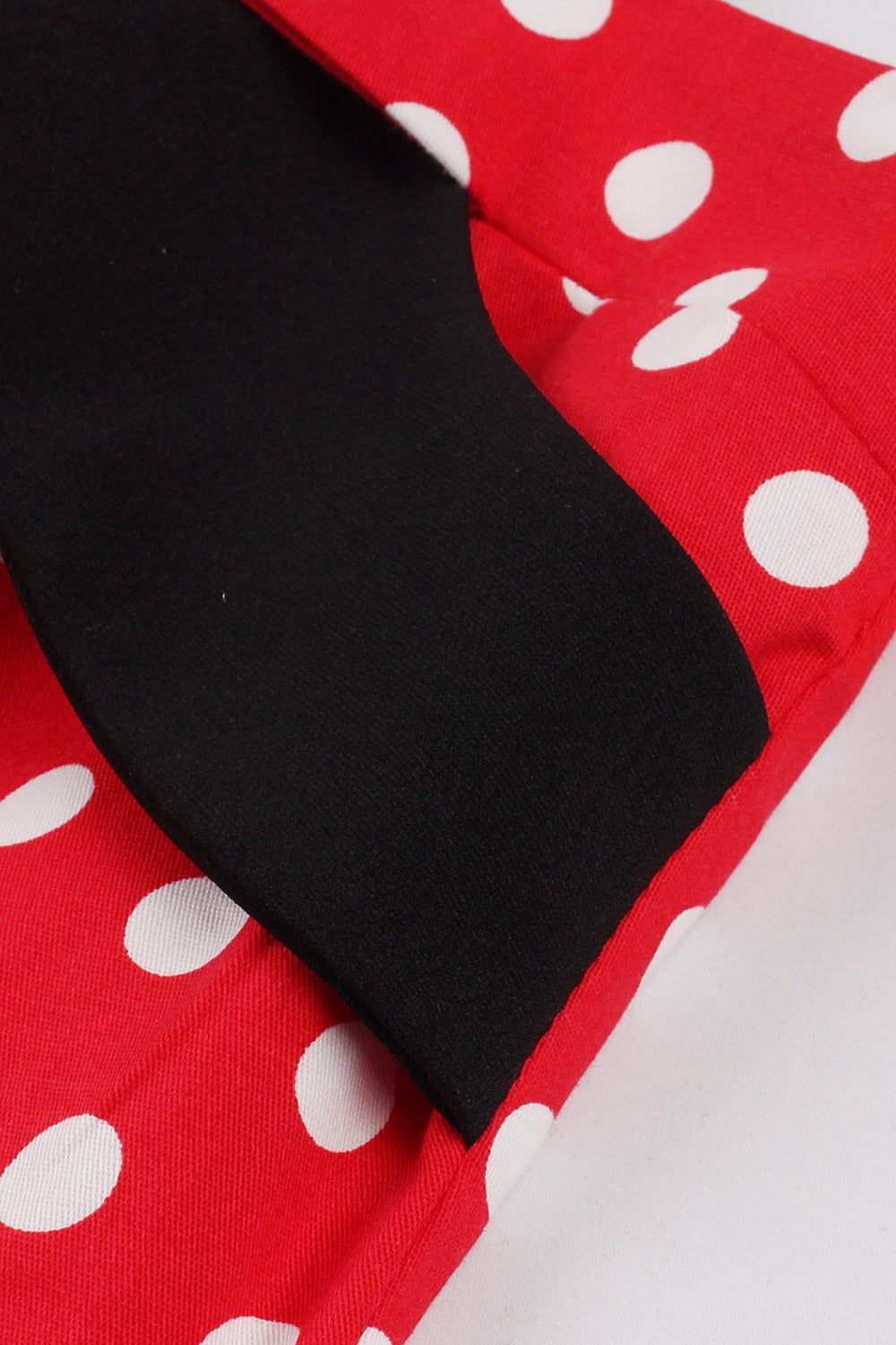 Red Polka Dots Bodycon 1960s Dress sold by Zapaka product image thumbnail 5