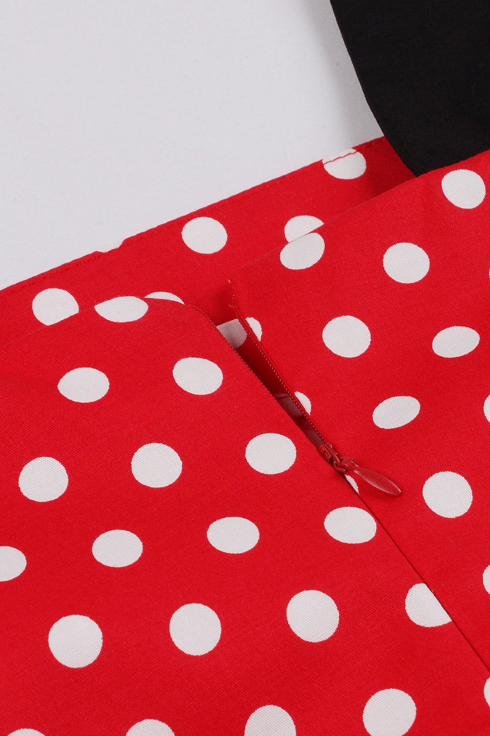 Red Polka Dots Bodycon 1960s Dress sold by Zapaka product image thumbnail 6