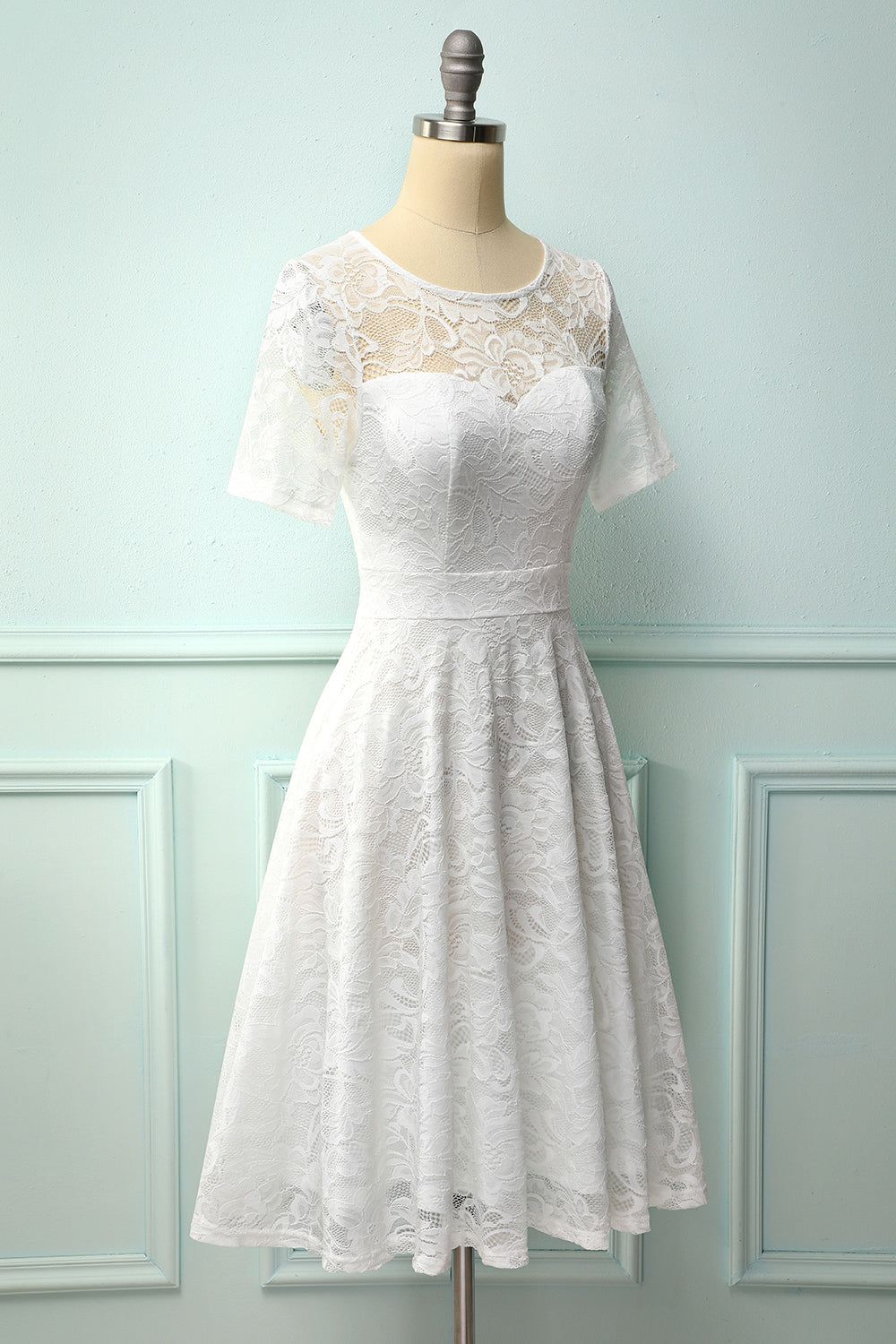 Vintage White Lace Dress sold by Zapaka product image thumbnail 3
