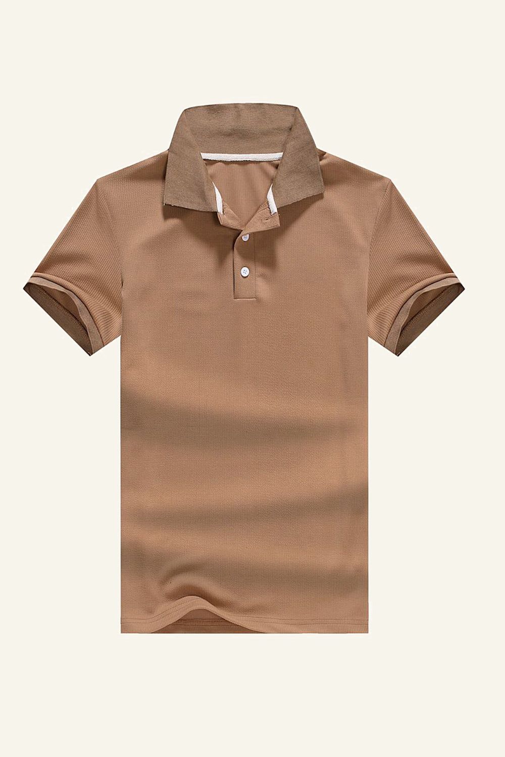 Brown Short Sleeves Polo Shirt sold by Zapaka product image thumbnail 2