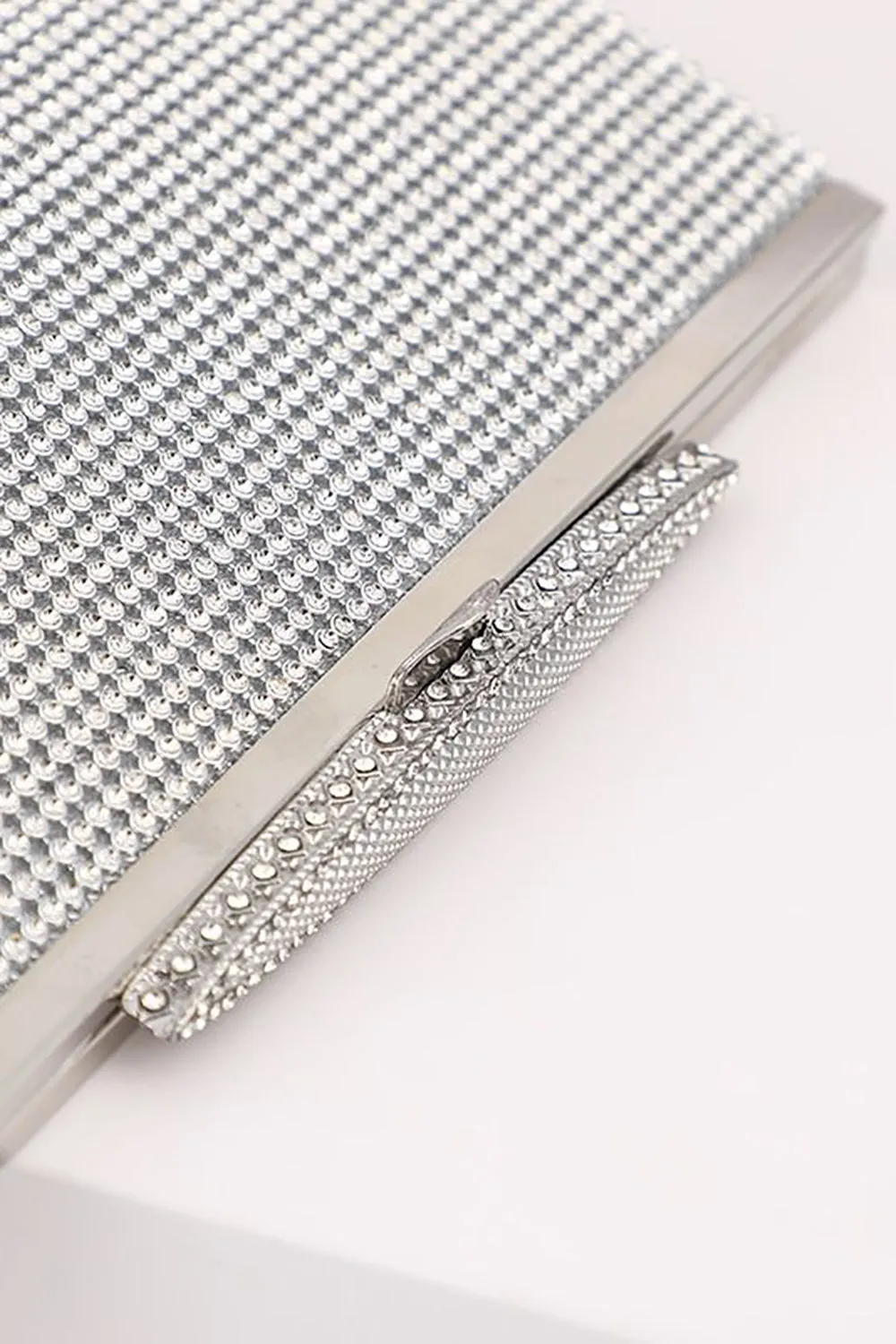 Silver Rhinestone Evening Clutch Bag sold by Zapaka product image thumbnail 4