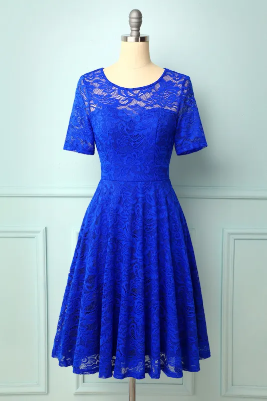 Royal Blue Bridesmaid Lace sold by Zapaka