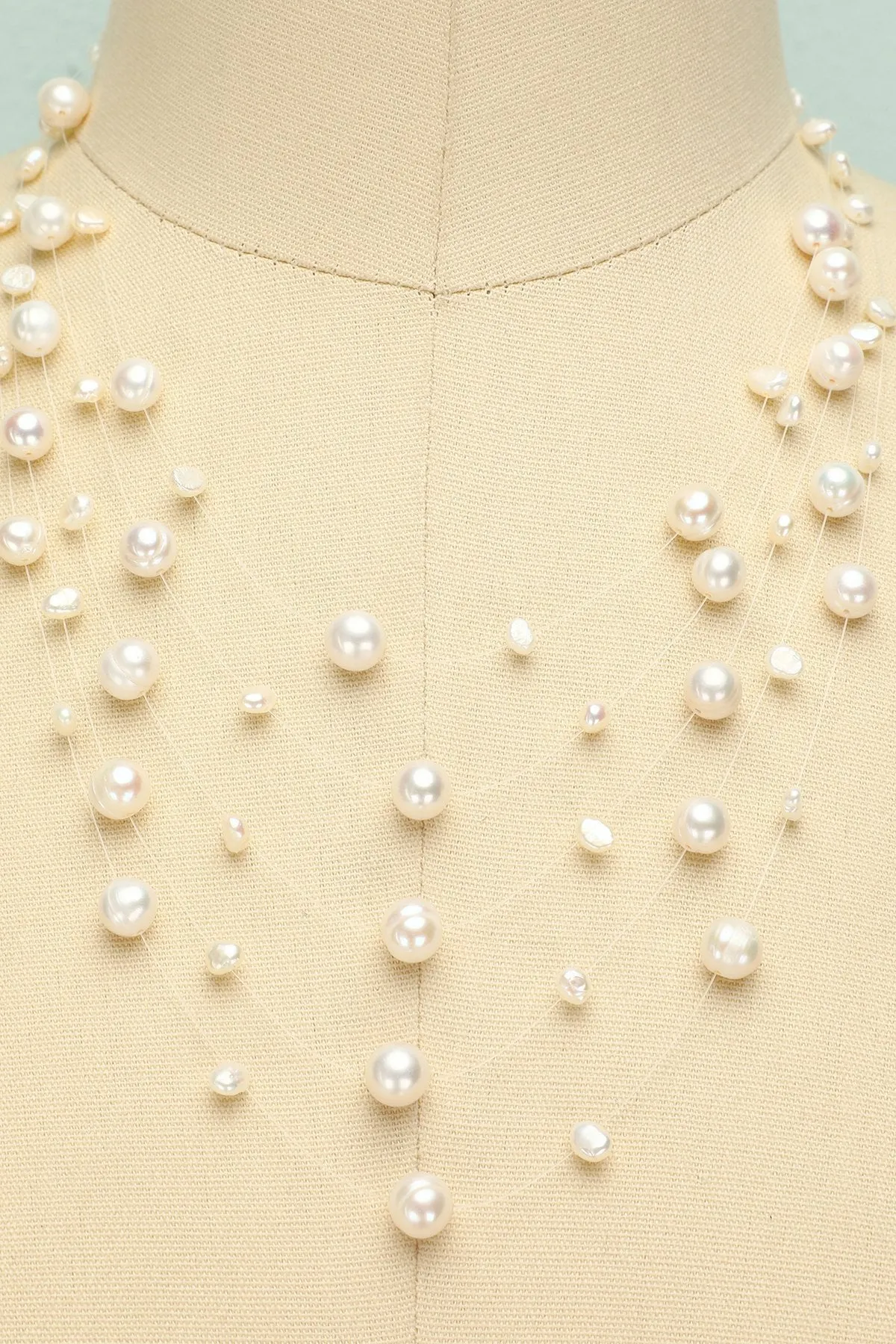 Layered Pearl Necklace sold by Zapaka product image thumbnail 2