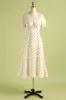 1950s Polka Dots Ivory Dress sold by Zapaka