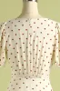1950s Polka Dots Ivory Dress sold by Zapaka