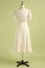 1950s Polka Dots Ivory Dress sold by Zapaka