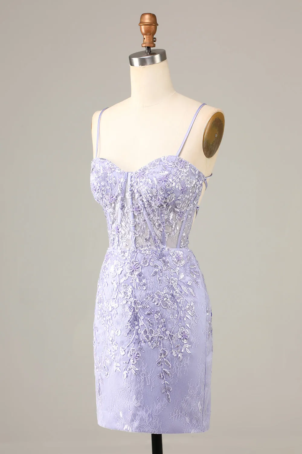 Pretty Bodycon Corset Homecoming Dress With Lace Detail sold by Zapaka product image thumbnail 3