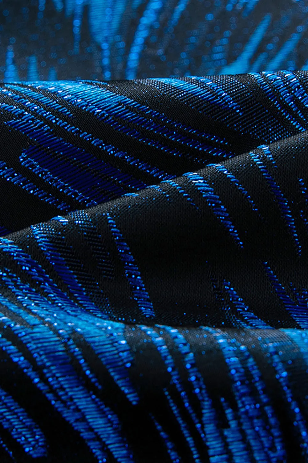 Notched Lapel One Button Royal Blue Men's Prom Blazer sold by Zapaka product image thumbnail 4