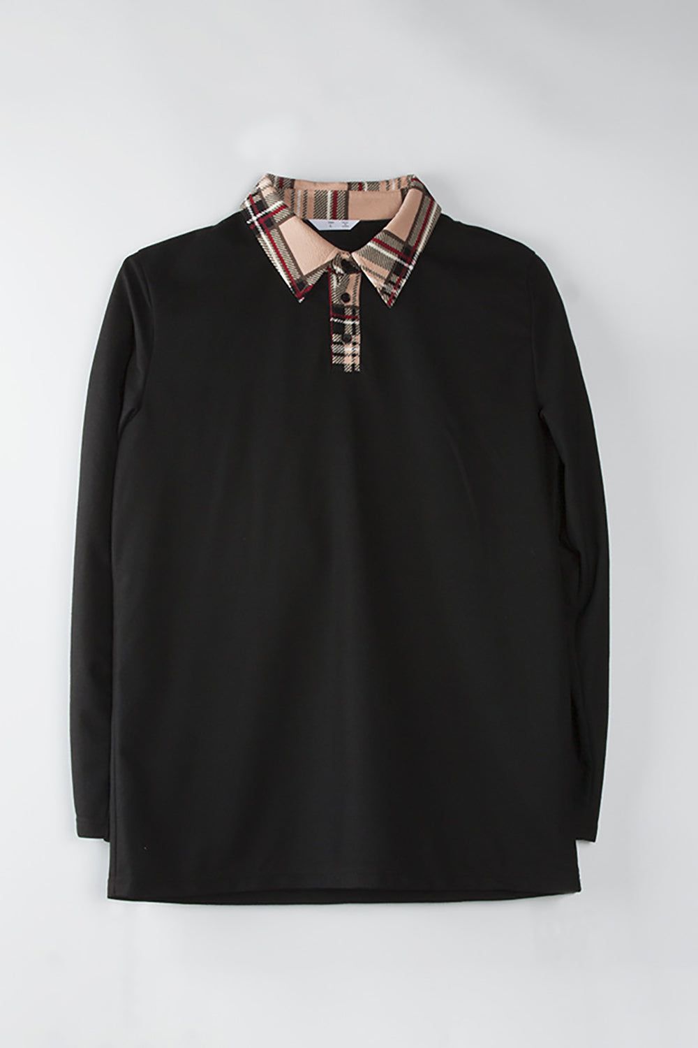 Black Plaid Dresses and Long Sleeves T-Shirt Family Matching Outfits sold by Zapaka product image thumbnail 3