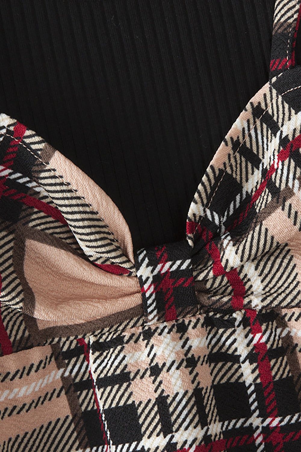 Black Plaid Dresses and Long Sleeves T-Shirt Family Matching Outfits sold by Zapaka product image thumbnail 10