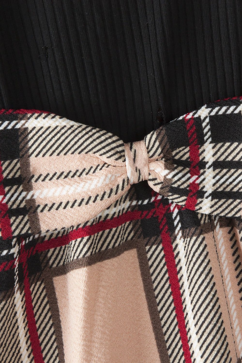 Black Plaid Dresses and Long Sleeves T-Shirt Family Matching Outfits sold by Zapaka product image thumbnail 9