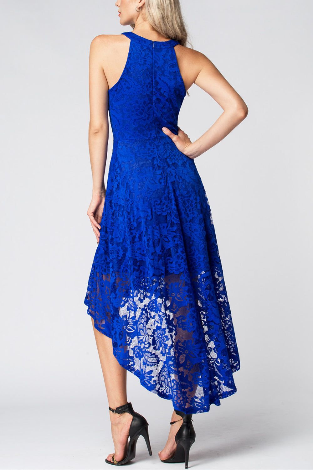 Asymmetric Royal Blue Lace sold by Zapaka product image thumbnail 3