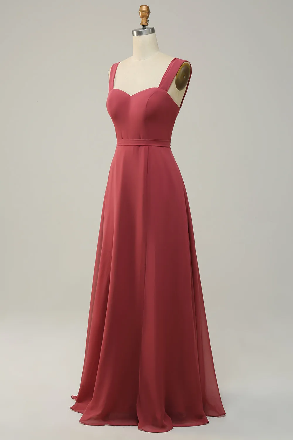 Sweetheart Sleeveless Long Bridesmaid Dress With Slit sold by Zapaka product image thumbnail 3