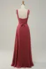 Sweetheart Sleeveless Long Bridesmaid Dress With Slit sold by Zapaka