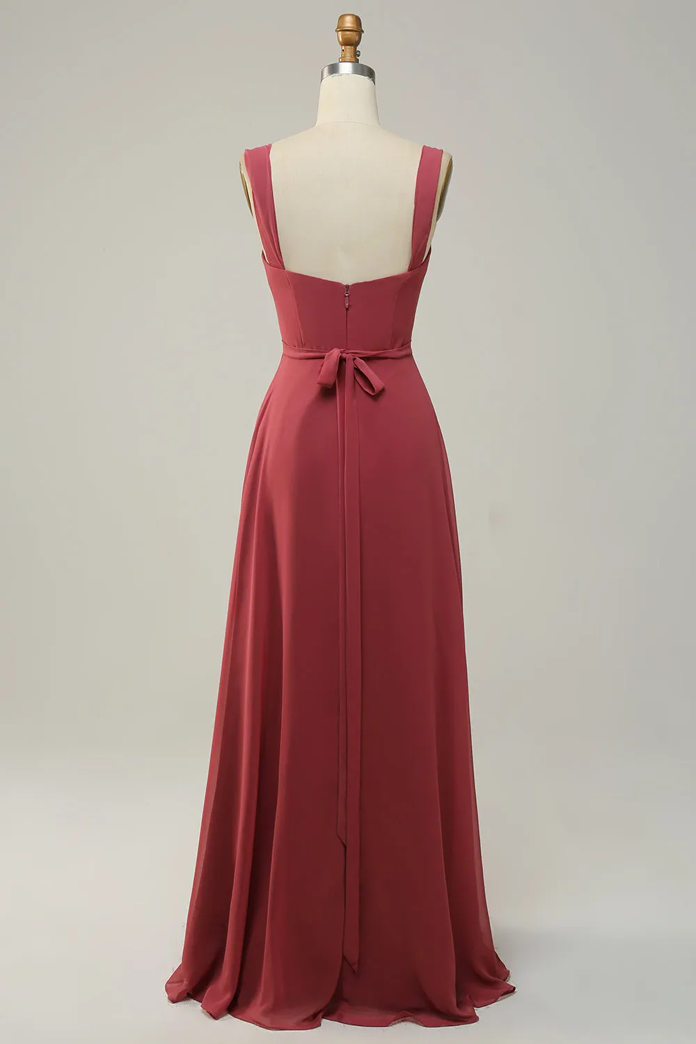 Sweetheart Sleeveless Long Bridesmaid Dress With Slit sold by Zapaka product image thumbnail 2
