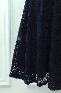 Navy 3/4 Sleeves Formal Dress sold by Zapaka
